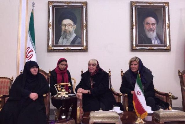 Bundestag Vice President Claudia Roth (Green Party), Dagmar Wöhrl (Christian Social Union party) in Tehran  (undated)