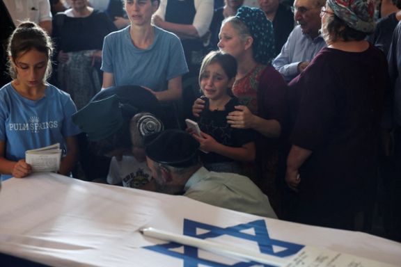 مراسم خاکسپاری رافائل کودِرز، سرباز اسرائیلی کشته شده در حملات حزبالله، کرانه باختری، ۱۷ خرداد