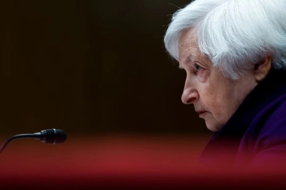 US Treasury Secretary Janet Yellen testifies before a Senate Appropriations Financial Services and General Government Subcommittee hearing on proposed budget request for fiscal year 2024, in Washington, March 22, 2023.