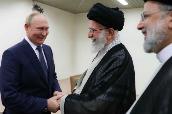 Russian President Vladimir Putin (left) and Iran’s Supreme Leader Ali Khamenei in Tehran on July 19