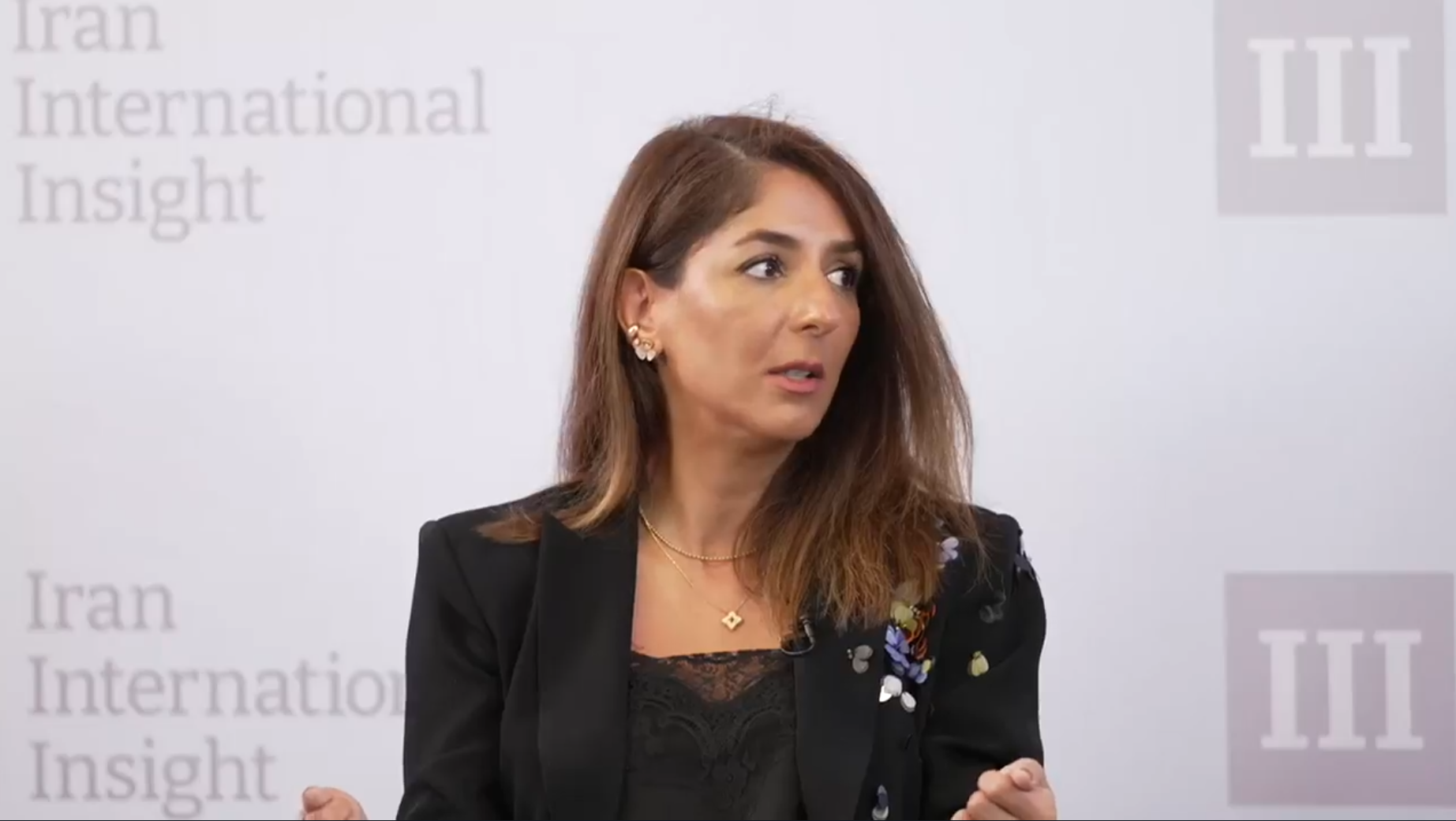Iranian-American analyst Fereshteh Pezeshk at Iran International town hall 
