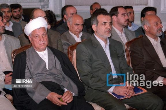 مسعود پزشکیان در کنار اکبر هاشمی رفسنجانی