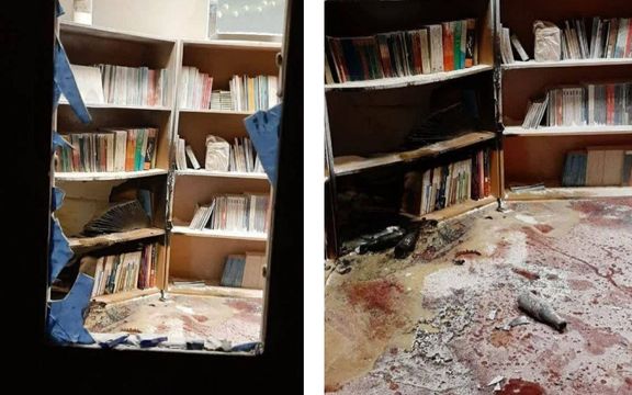 دفتر بسیج دانشگاه آزاد تهران شمال به آتش کشیده شد