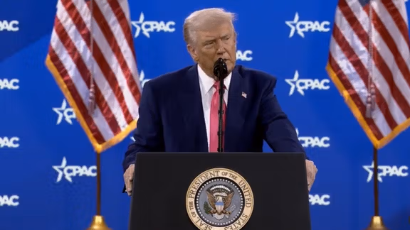 Trump rails against Biden's Iran policy in CPAC speech