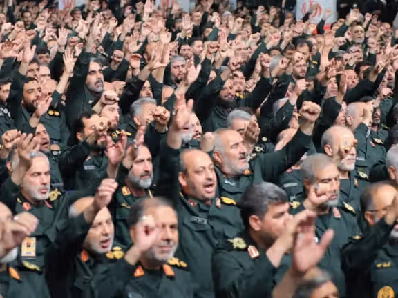 A group of Revolutionary Guards commanders