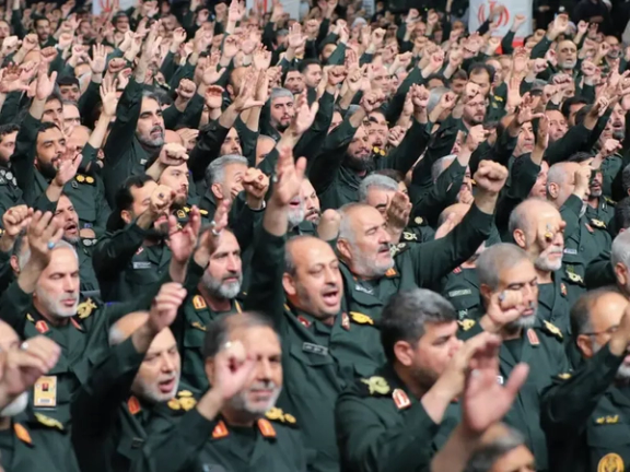 A group of Revolutionary Guards commanders