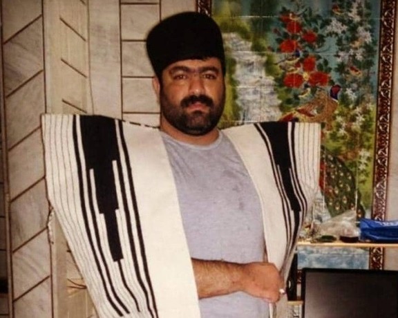 Political prisoner Mehdi Salehi in traditional tribal costume.