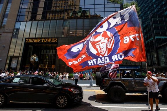 تجمع حامیان ترامپ در نیویورک، ۲۴ تیر