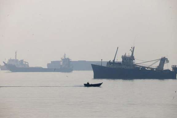 A view of the Strait of Hormuz from the coast of Bandar Abbas, southern Iran, October 6, 2026. (ISNA)