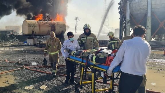 رییس مرکز اورژانس تهران: تاکنون ١١ نفر در آتشسوزی پالایشگاه تهران مصدوم شدهاند