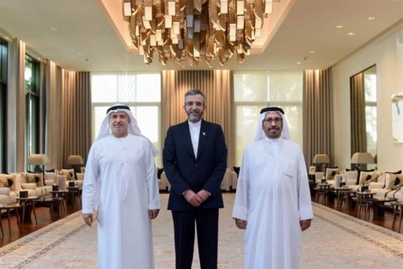 Ali Bagheri Kani meeting with UAE officials. November 24, 2021