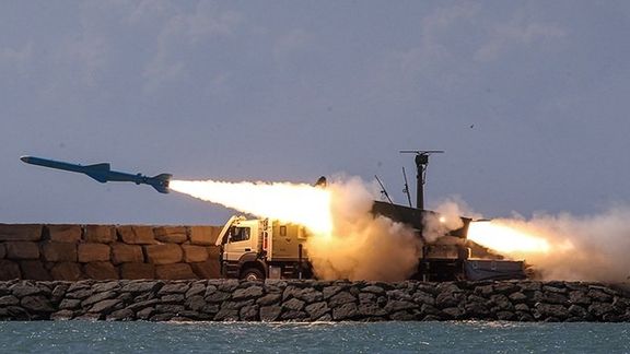Iranian cruise missile fired during military drills on December 21, 2021
