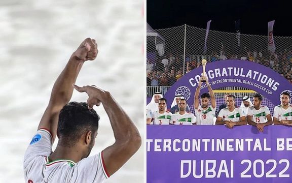 چهار بازیکن تیم ملی فوتبال ساحلی در پی حمایت از خیزش انقلابی ایرانیان از تیم خط خوردند