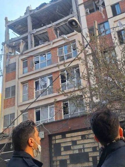 Aftermath of a strike on a building in Tehran’s Majidiyeh neighborhood on March 23. 2026