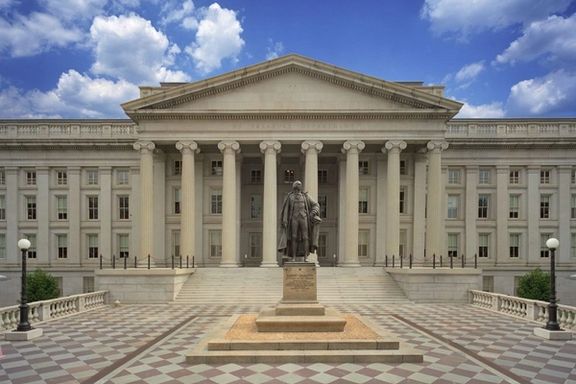 The US Treasury Department in Washington DC