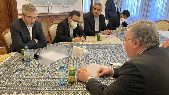Russian chief envoy in Vienna talks, Mikhail Ulyanov, with Iran negotiator Ali Bagheri-Kani.