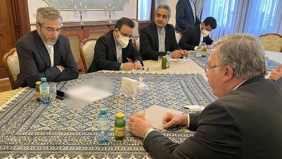 Russian chief envoy in Vienna talks, Mikhail Ulyanov, with Iran negotiator Ali Bagheri-Kani.
