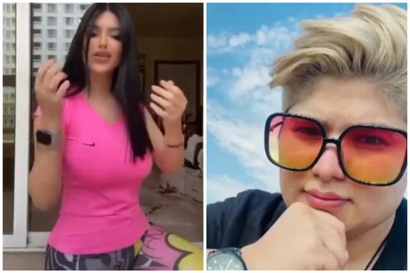 LGBTQ activists Elham Choubdar (left) and Zahra (Sareh) Sedighi-Hamedani