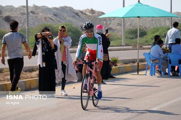 Iranian mountain biker Parham Shahsavari
