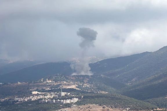 Smoke billows over southern Lebanon, amid ongoing cross-border hostilities between Hezbollah and Israeli forces, as pictured from Marjayoun, Lebanon, near the border with Israel, September 22, 2024.