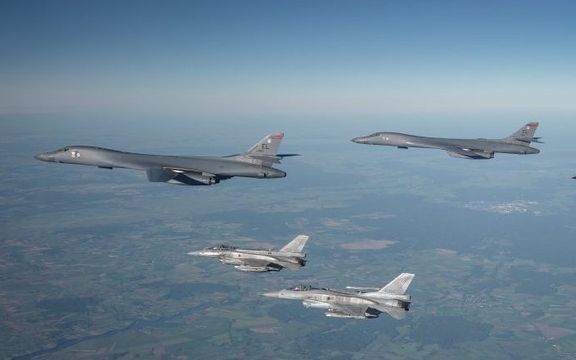 جنگندههای اسرائیل، عربستان و اردن دو بمبافکن آمریکا را بر فراز خلیج فارس همراهی کردند