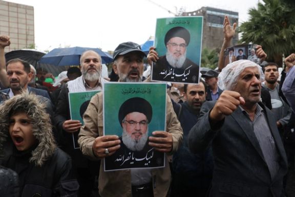 Crowds gather to mourn the death of Hezbollah leader Hassan Nasrallah, September 28, 2024, Tehran, Iran.