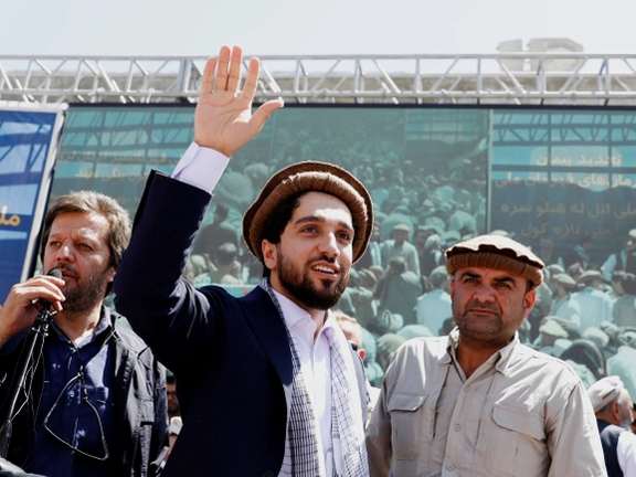 Afghan opposition figure Ahmad Massoud.
