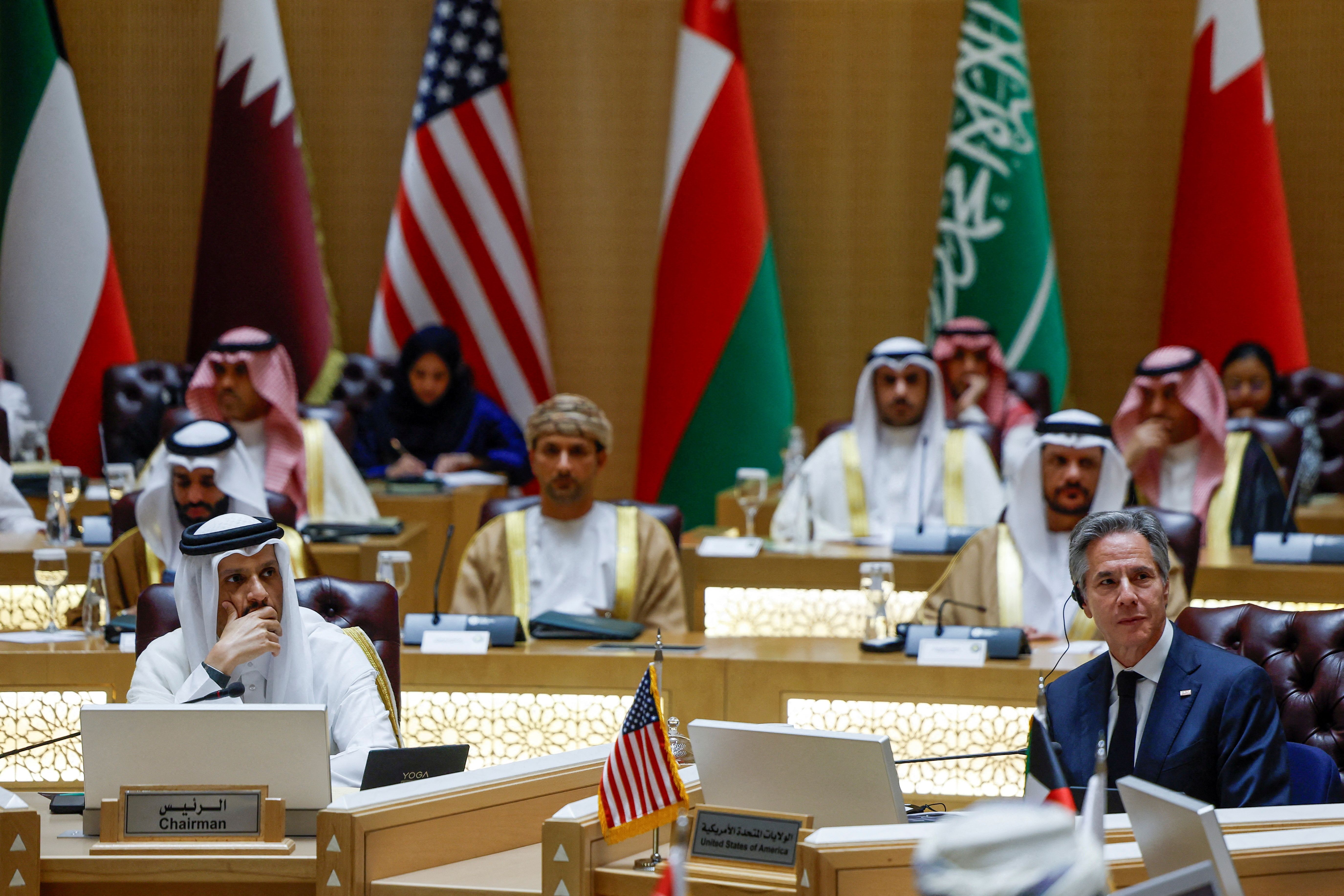 دیدار وزیران امور خارجه آمریکا و کشورهای عضو شورای همکاری خلیج فارس، ریاض، ۱۰ اردیبهشت