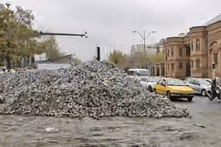 Security by design: why Tehran is tearing up cobblestones