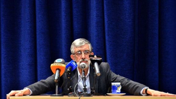 Former Speaker of Iran’s Parliament Gholam-Ali Haddad-Adel (file photo)