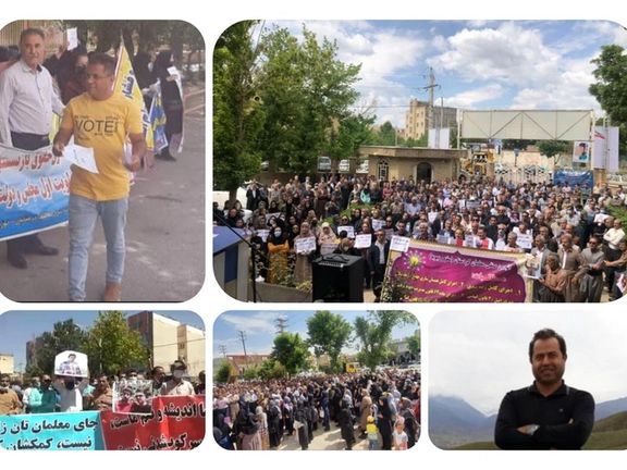 یورش ماموران امنیتی به تجمع معلمان در شهرهای مختلف و بازداشت دهها معلم