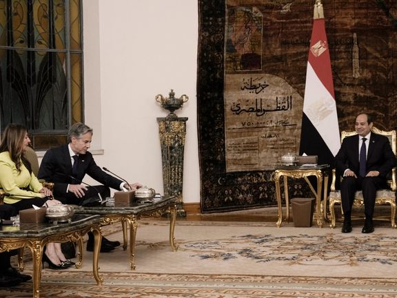 دیدار آنتونی بلینکن، وزیر امور خارجه آمریکا و عبدالفتاح السیسی، رییس جمهوری مصر، قاهره، ۲۱ خرداد