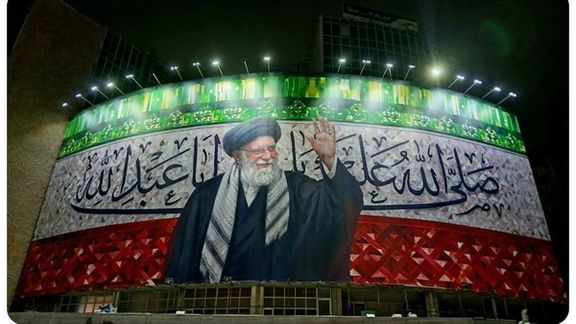 استفاده از ترانه محمد نوری برای ایران برای تصویر خامنهای