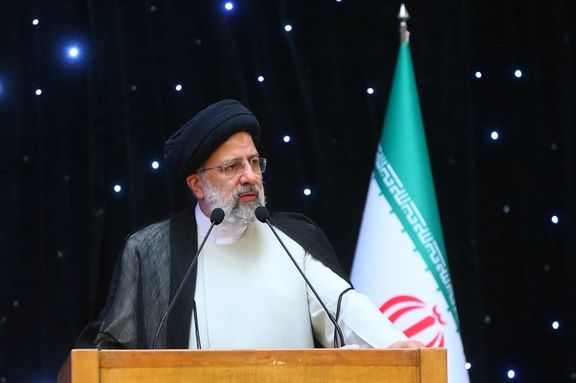 President Ebrahim Raisi speaking about the economy on May 21, 2022