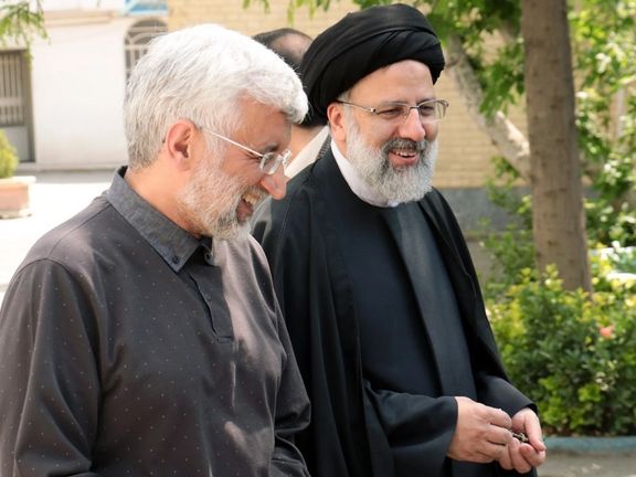 Jalili with former president Ebrahim Raisi in August 2021