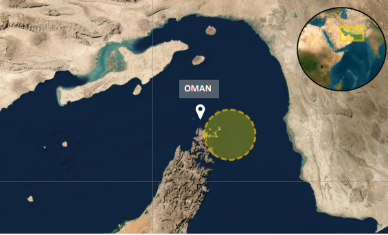 گزارش حادثه در نزدیکی یک کشتی مسافربری در آب‌های نزدیک تنگه هرمز