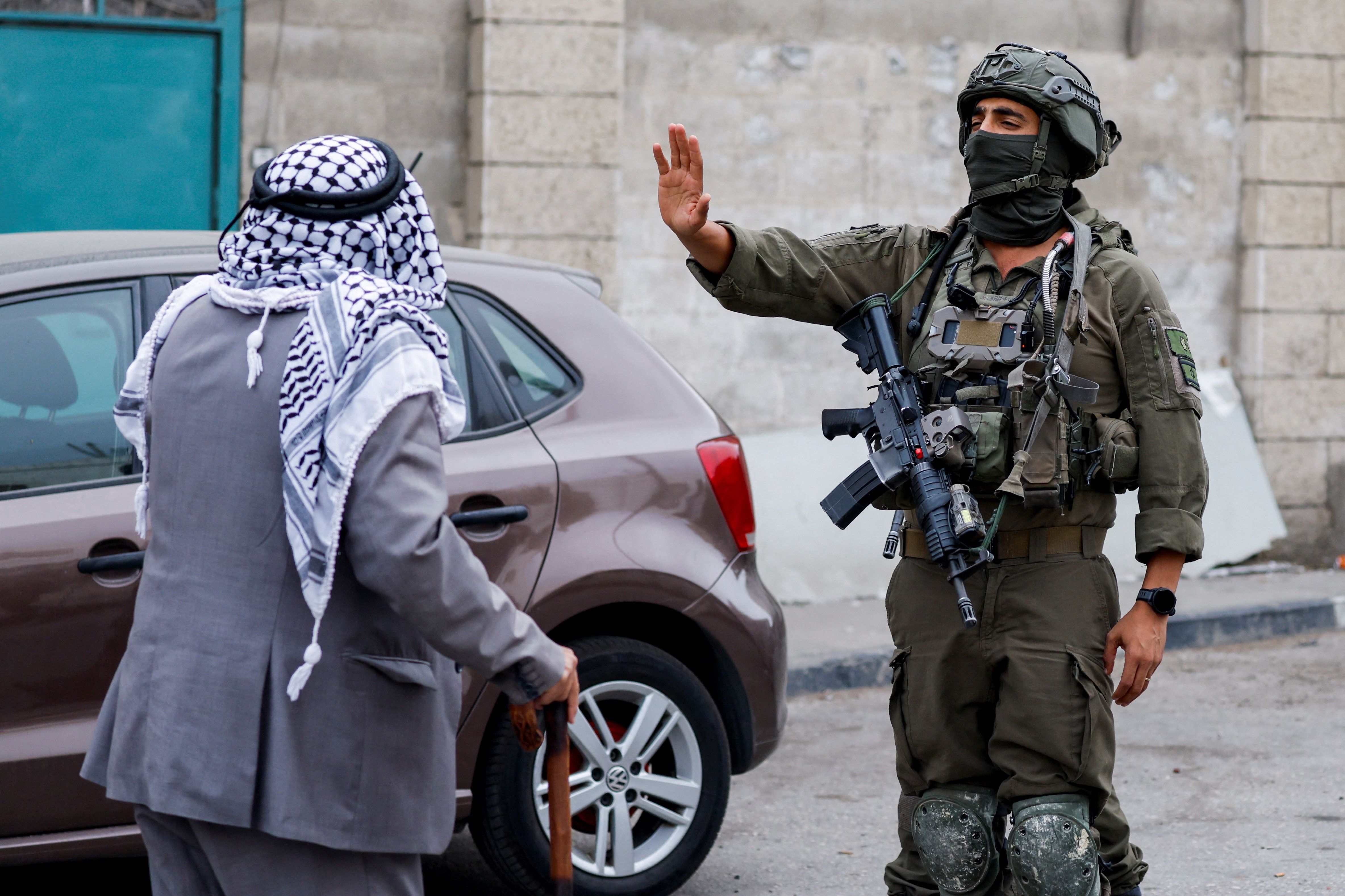 ارتش اسرائیل در روز انتخابات، تجمع اعتراضی فلسطینیان در کرانه باختری را برهم زد