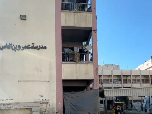 اسرائیل از حمله به مرکز فرماندهی حماس در مدرسه «عمرو بن العاص» غزه خبر داد