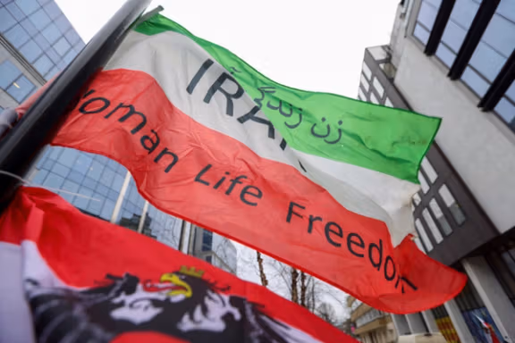 Iranians in Brussels rally to support compatriots back home. February 20, 2023