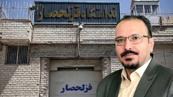به دنبال مخالفت با زدن دستبند، از اعزام احمدرضا حائری به بیمارستان جلوگیری شد