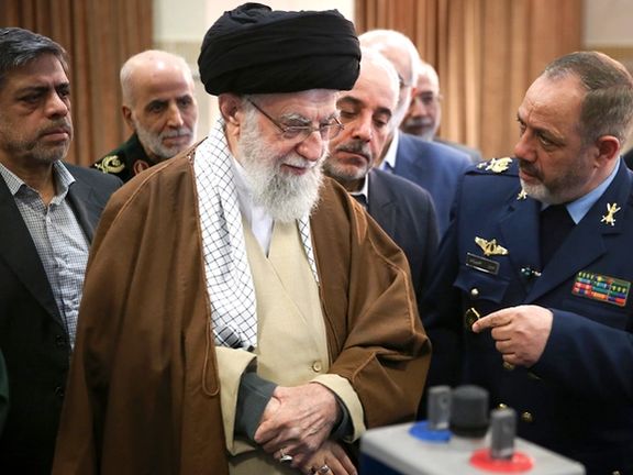 Iran's supreme leader Ali Khamenei visits the country's defence industries