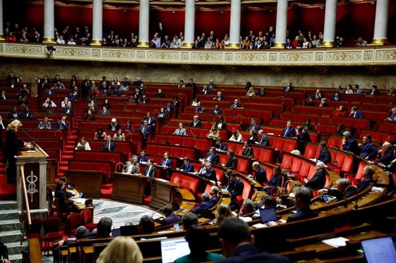 A general view of a session of France's National Assembly in Paris