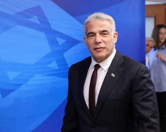 Yair Lapid, Israel's foreign minister.
