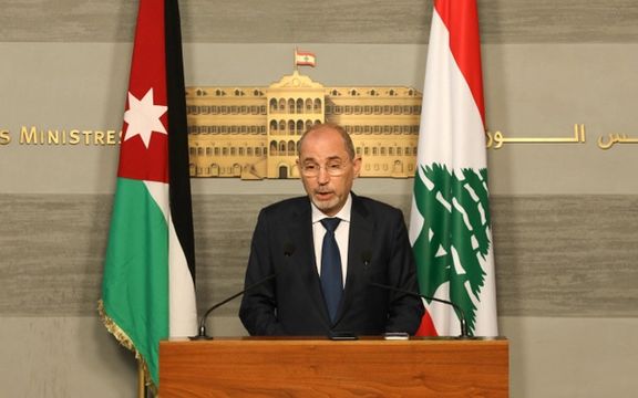 ایمن الصفدی، وزیر امور خارجه اردن، در جریان سفرش به بیروت، ۱۶ مهر