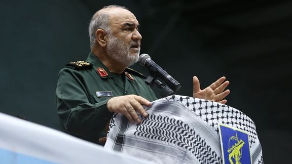 Hossein Salami, the Commander of Iran's Islamic Revolutionary Guard Corps (IRGC)