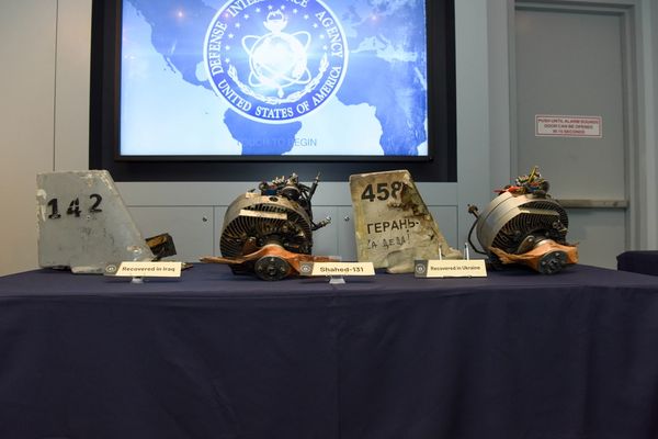 US Exhibits Iranian-Made Drones Recovered In Ukraine