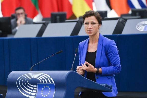 Germany's Hannah Neumann a strong proponent of listing the IRGC speaking in the European Parliament