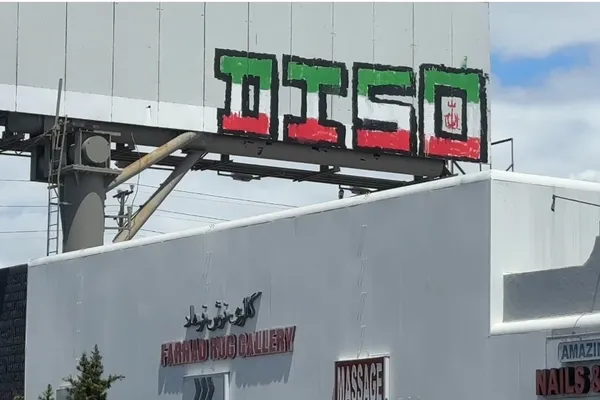 Pro-regime graffiti in Los Angeles sparks concern in Iranian-American hub