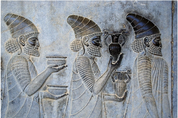 Lydians bearing gifts for the Achaemenid king, Apadana Palace at Persepolis