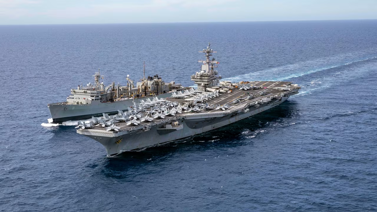اعزام ناو هواپیمابر «جورج دبلیو بوش» به نزدیکی درگیری با جمهوری اسلامی